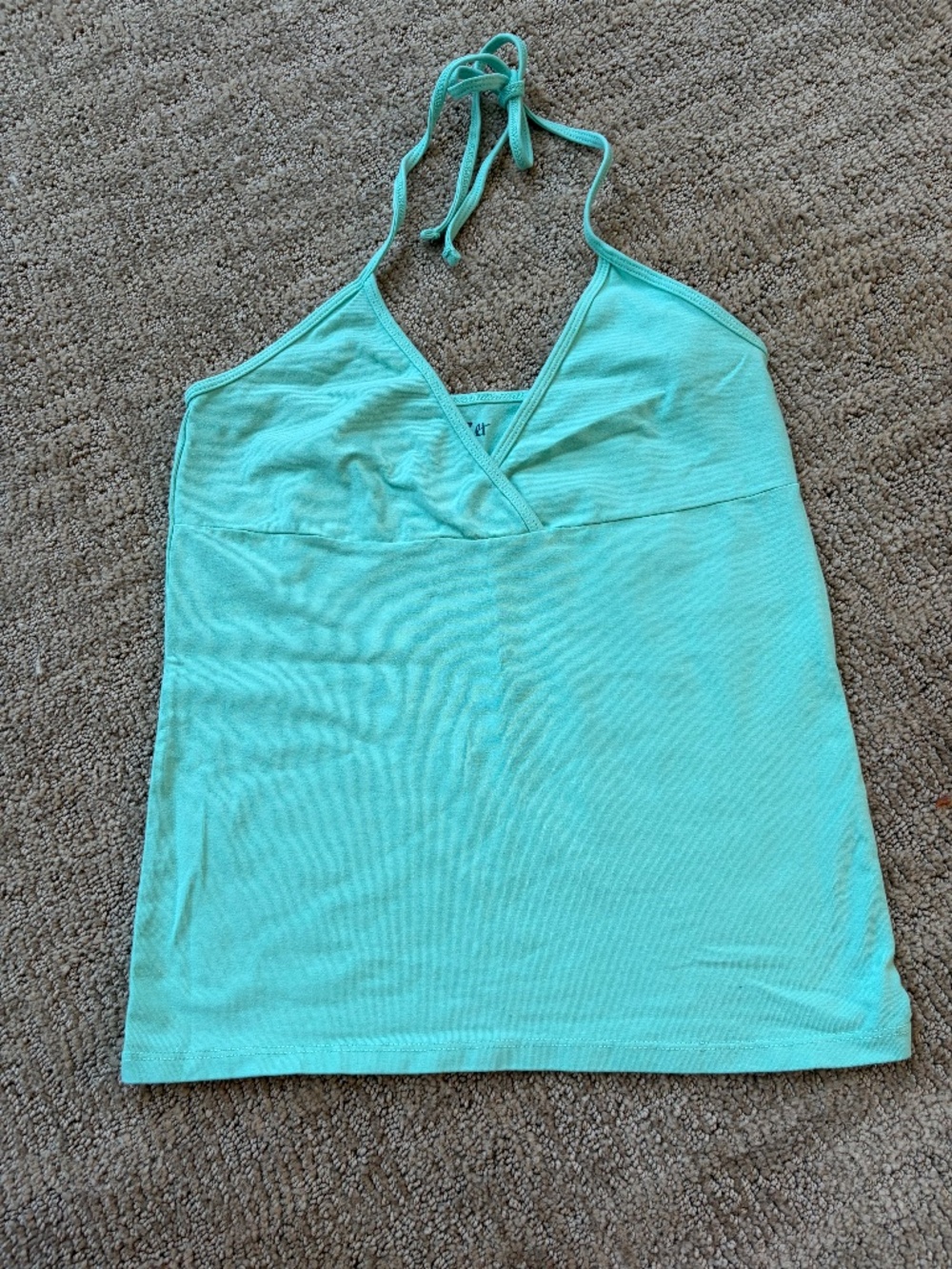 NWOT Brandy Melville Viral Teal Halter Neck Top One Size